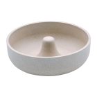 Pet Μπολ Μπαμπού Slow Feeder Μπεζ 17cm