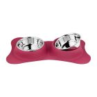 Pet Μπολ Διπλό Κόκκινο Large