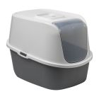 Moderna Just Easy Κλειστή Τουαλέτα Γάτας Γκρι 51x38.9x38.7cm