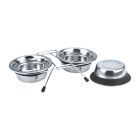 Pet Bowl Ανοξείδωτη Βάση με Μπολ 2x380ml