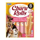 Inaba Churu Rolls Λιχουδιές Σκύλου με Κοτόπουλο & Σολομό 96gr