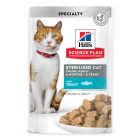 Hill's Science Plan Cat Adult Sterilized με Πέστροφα 85gr