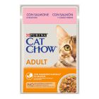 Cat Chow Adult με Σολομό & Πράσινα Φασολάκια σε Ζελέ 85gr