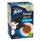 Felix Soups Fillet με Μπακαλιάρο, Τόνο & Γλώσσα 6x48gr
