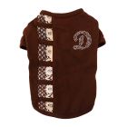 Pet Μπλούζα Σκύλου με Δαντέλα Καφέ L 32cm