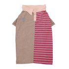 Pet Μπλούζα Σκύλου Ριγέ Γκρι-Ροζ XL 60cm