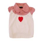 Pet Μπλούζα Σκύλου Red Stripe Heart M 27cm