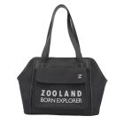Zooland Τσάντα Μεταφοράς Canvas Μαύρη 36x18x28cm