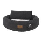 Pet Κρεβάτι Σκύλου - Γάτας με Μαξιλάρι Μαύρο 76.5x76.5x16.5cm