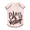 Pet Μπλούζα Σκύλου Paris Vintage White M 28cm