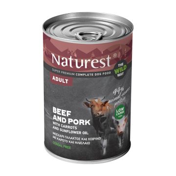 Naturest Adult Χοιρινό, Μοσχάρι & Λαχανικά 400gr