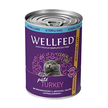 Wellfed Sterilised Intestinal Γαλοπούλα σε Πατέ 400gr