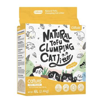 Cature Pure Tofu Clumping Cat Litter Milky Scent 6L