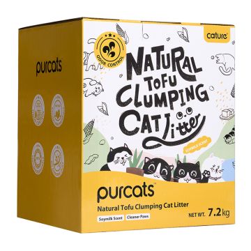 Cature Pure Tofu Clumping Cat Litter Milky Scent 18L