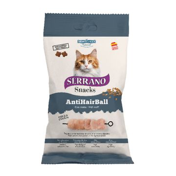Serrano Λιχουδιές Γάτας με Κοτόπουλο Anti Hairball 50gr
