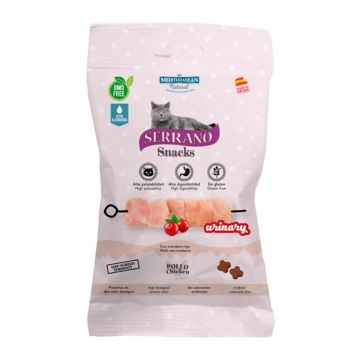 Serrano Λιχουδιές Γάτας με Κοτόπουλο Urinary 50gr
