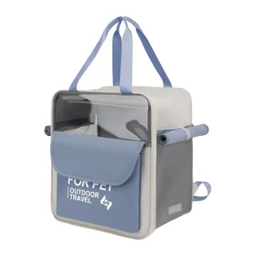 Pet Τσάντα Μεταφοράς Μπλε 39x39x25cm