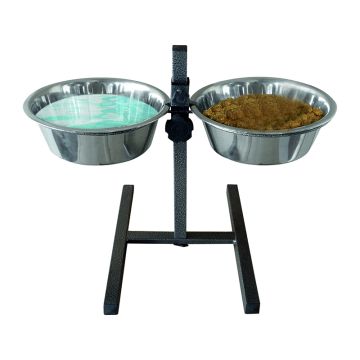 Pet Βάση Ρυθμιζόμενη με 2 Μπολ 2.8L