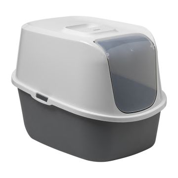 Moderna Just Easy Κλειστή Τουαλέτα Γάτας Γκρι 51x38.9x38.7cm