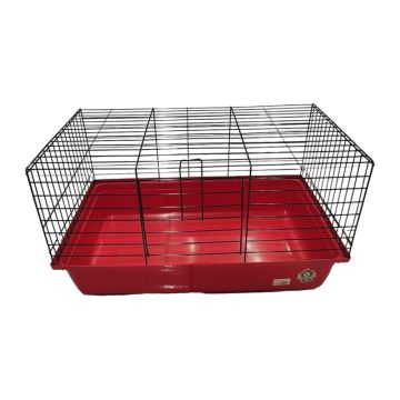 Κλουβί για Κουνέλια Bunny 1 Κόκκινο 58x38x31cm