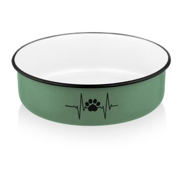 Pet Bowl Μπολ Ανοξείδωτο με Αντιολισθητική Βάση 880ml