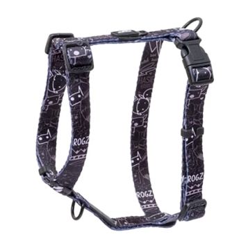 Rogz Σαμαράκι Σκύλου Fusion Midnight Black M 32-52cm