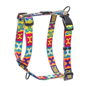 Rogz Σαμαράκι Σκύλου Fusion PopArt Yellow L 45-75cm