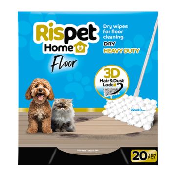 Rispet Heavy Duty 3D Στεγνά Πανάκια Καθαρισμού Πατώματος 20τμχ
