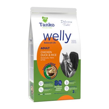 Welly Cat Adult Chicken, Duck & Rice 2kg