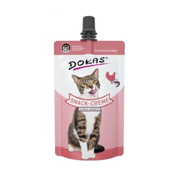Dokas Snack Cream Chicken & Prawn 90gr Κρέμα με Κοτόπουλο & Γαρίδες