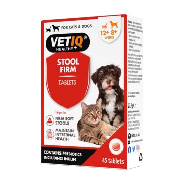 VetIQ Stool Firm Cats & Dogs 45tabs