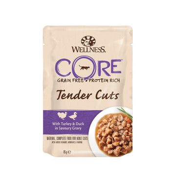 Wellness CORE Tender Cuts Γαλοπούλα & Πάπια 85gr