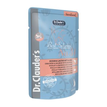 Dr Clauder's Cat Best Selection Sterilised Chicken & Salmon No34 85gr