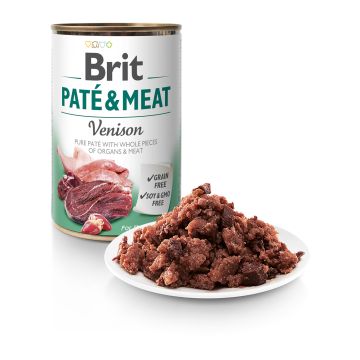 Brit Dog Can Pate & Meat Venison 800gr