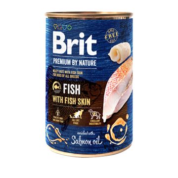 Brit Premium By Nature Dog Cans Fish With Fish Skin 400gr
