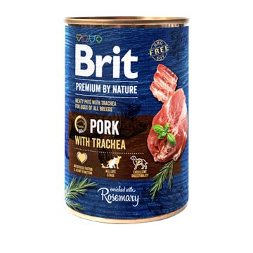 Brit Premium By Nature Dog Cans Pork With Trachea 400gr