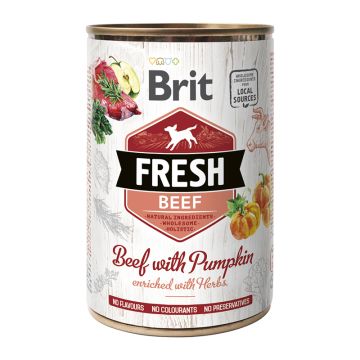 Brit Fresh Dog Can Beef with Pumpkin 400gr