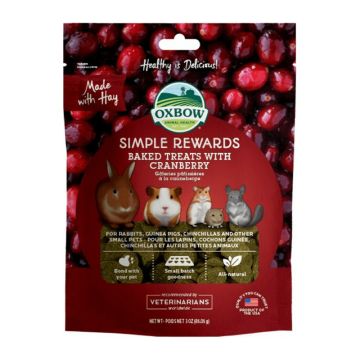 Oxbow Baked Λιχουδιές με Κράνμπερι 85gr