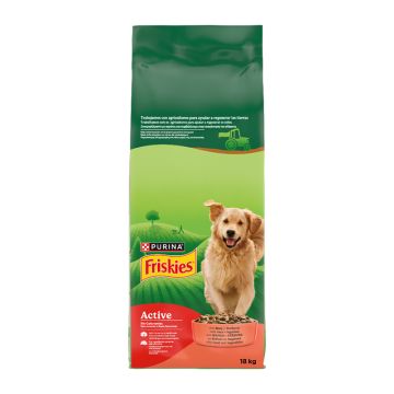 Friskies Dog Active Adult με Βοδινό 18kg