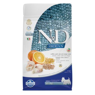 N&D Ocean Dog Adult Mini με Θαλασσινά & Πορτοκάλι 2.5kg