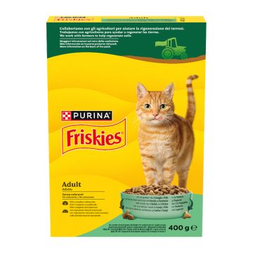 Friskies Cat Adult Κουνέλι, Κοτόπουλο & Λαχανικά 400gr