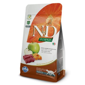 N&D Pumpkin Cat Adult με Ελάφι, Κολοκύθα & Μήλο 1.5kg