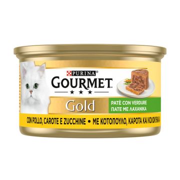 Gourmet Gold Πατέ Κοτόπουλο, Καρότα & Κολοκυθάκια 85gr
