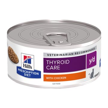 Hill's Prescription Diet Feline y/d Thyroid Care με Κοτόπουλο 156gr