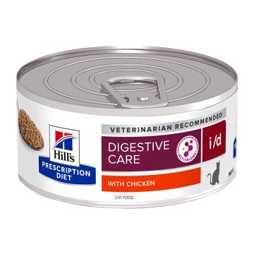Hill's Prescription Diet Feline i/d Digestive Care με Κοτόπουλο 156gr