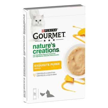 Gourmet Nature's Creations Puree Κοτόπουλο & Κολοκύθα 5x10gr