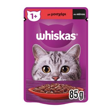 Whiskas με Μοσχάρι σε Σάλτσα 85gr