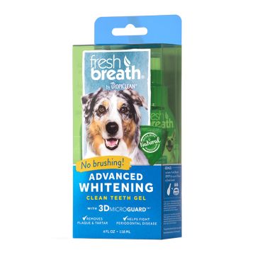 Tropiclean Fresh Breath Advanced Whitening Gel Kit 118ml