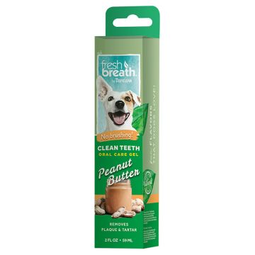 Tropiclean Clean Teeth Gel με Φυστικοβούτυρο 59ml