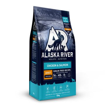 Alaska River Grain Free Adult Large Chicken & Salmon 12kg